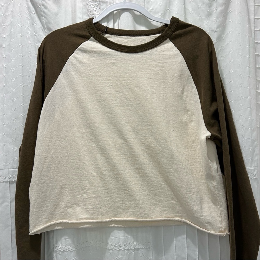 Brandy Melville Vintage Brown Sports Long Sleeve